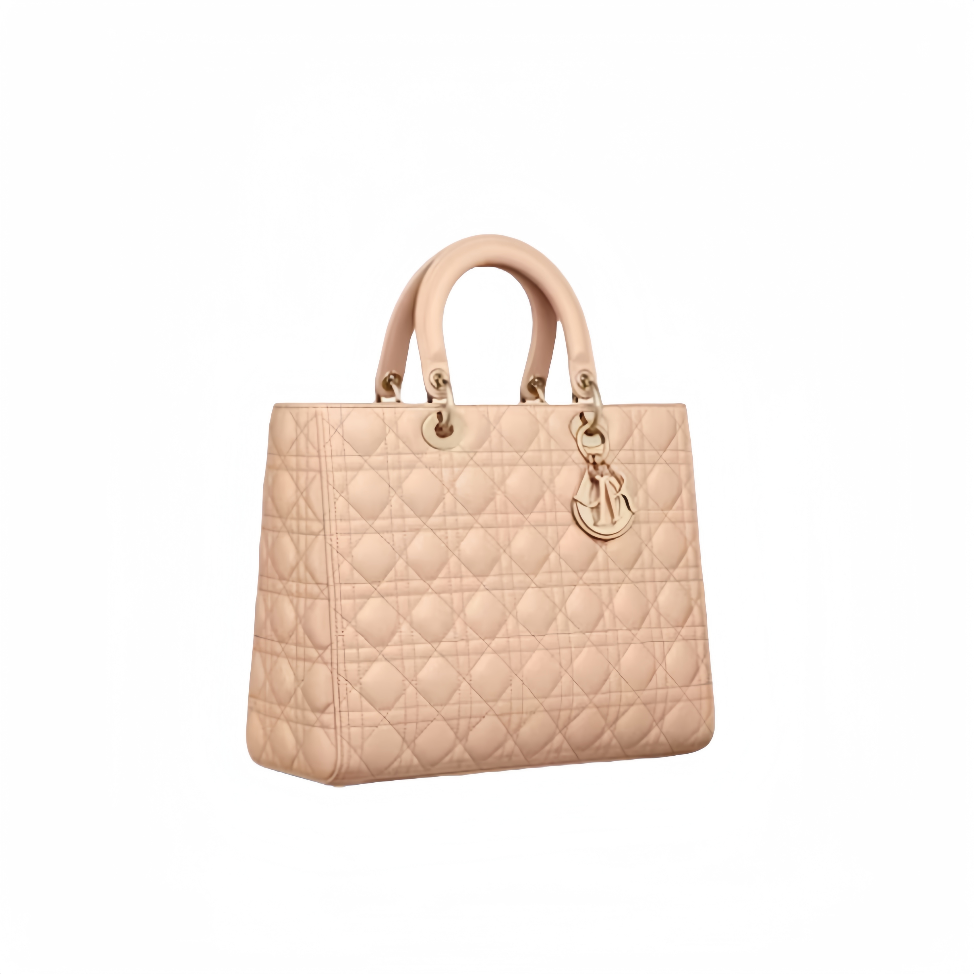 LARGE LADY DIOR BAG Sand Pink