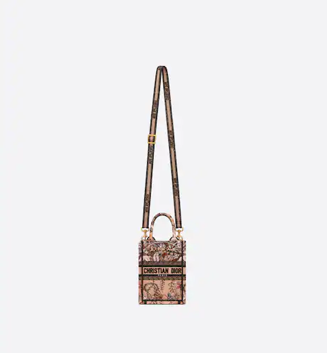MINI DIOR BOOK TOTE PHONE BAG Powder Pink Dior  (13 x 18 x 5 cm)