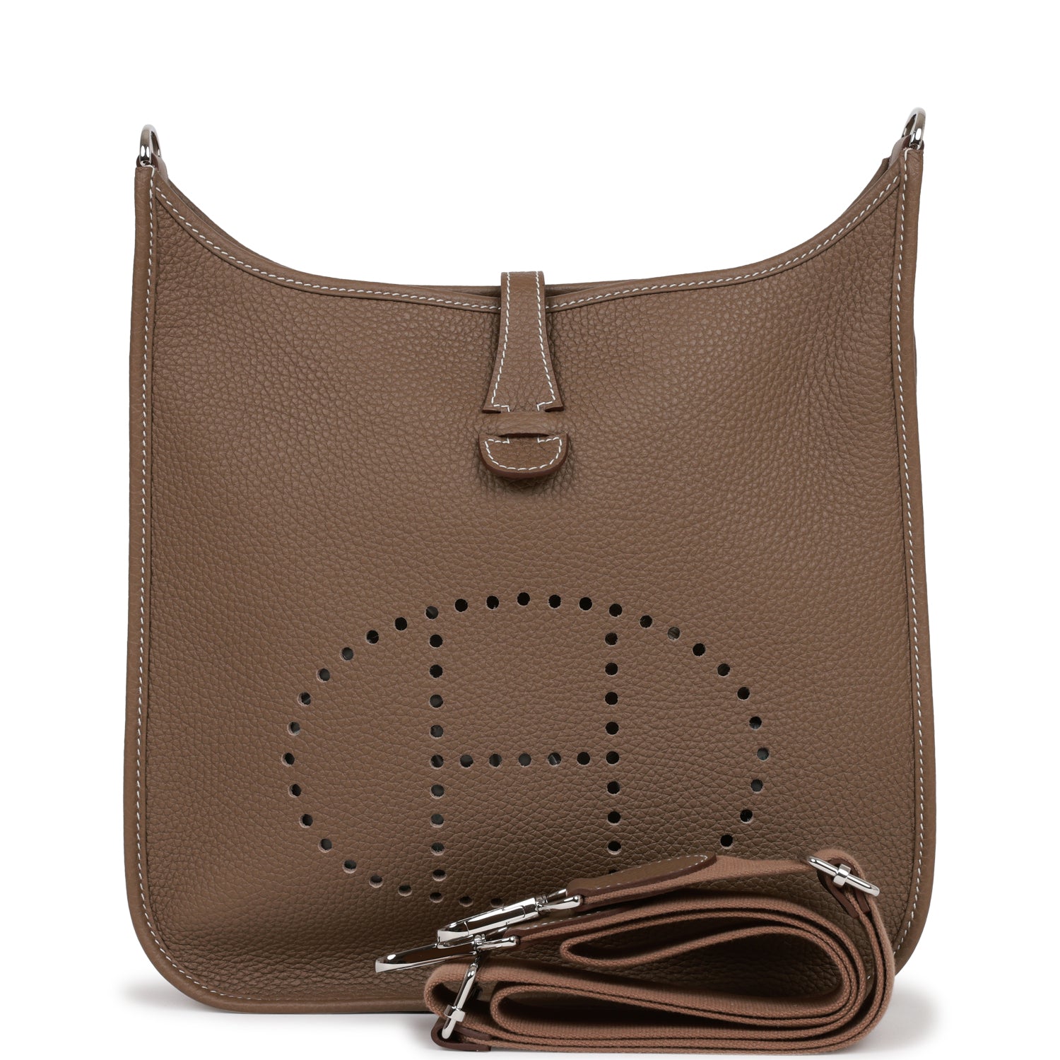 HE&&ME Evelyne III PM Etoupe Clemence Palladium Hardware