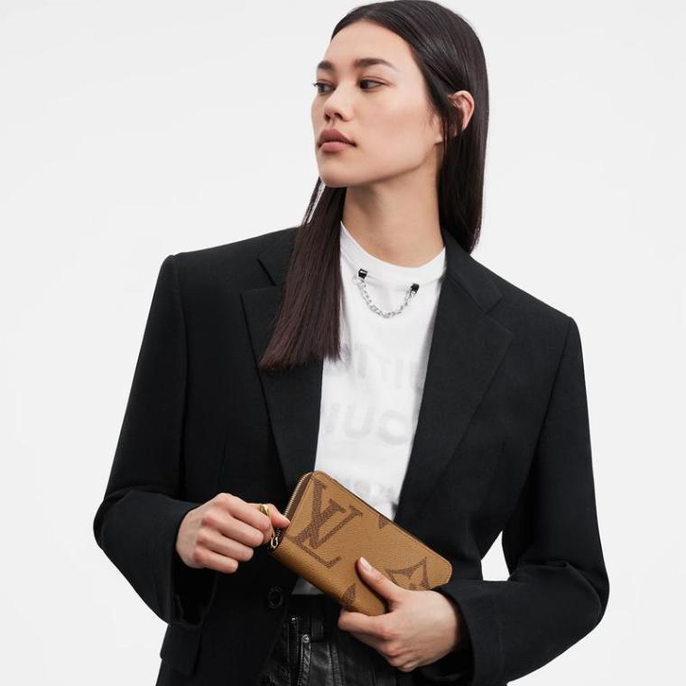 LOUIS VUITTON On-the-go MM long wallet 2-piece set deals Ref:M45717+M69353
