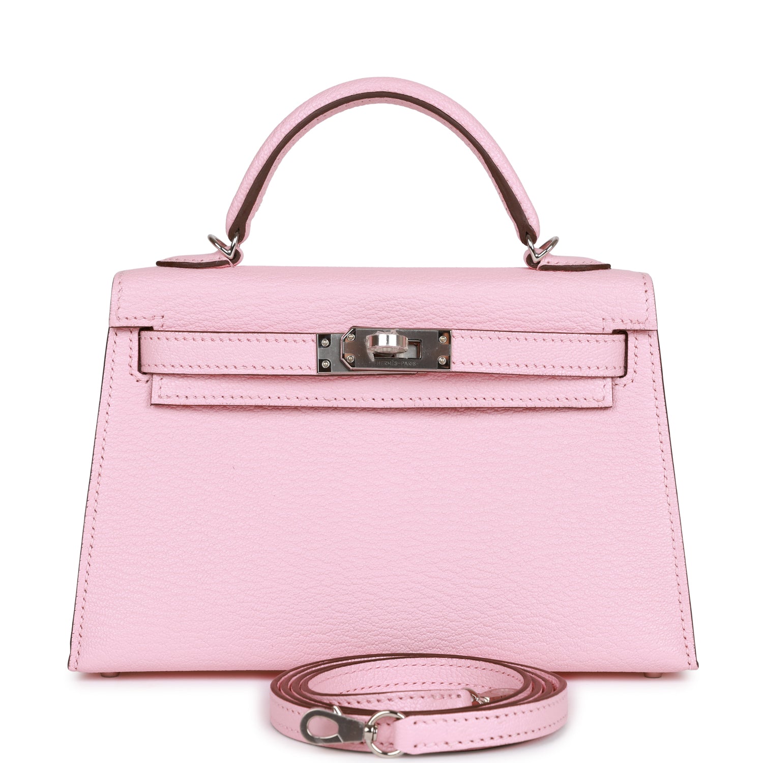 HE&&ME Kelly Sellier 20 Rose Sakura Chevre Palladium Hardware