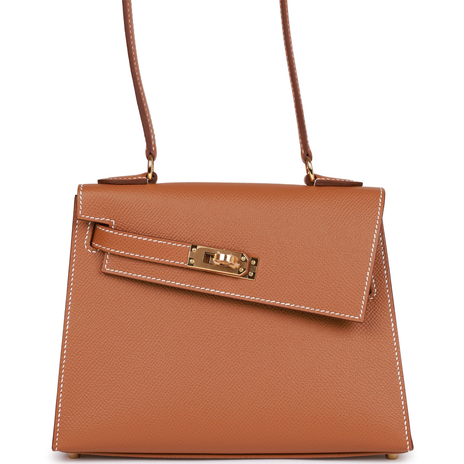 HE&&ME Kelly Sellier en Desordre 20 Gold Epsom Gold Hardware
