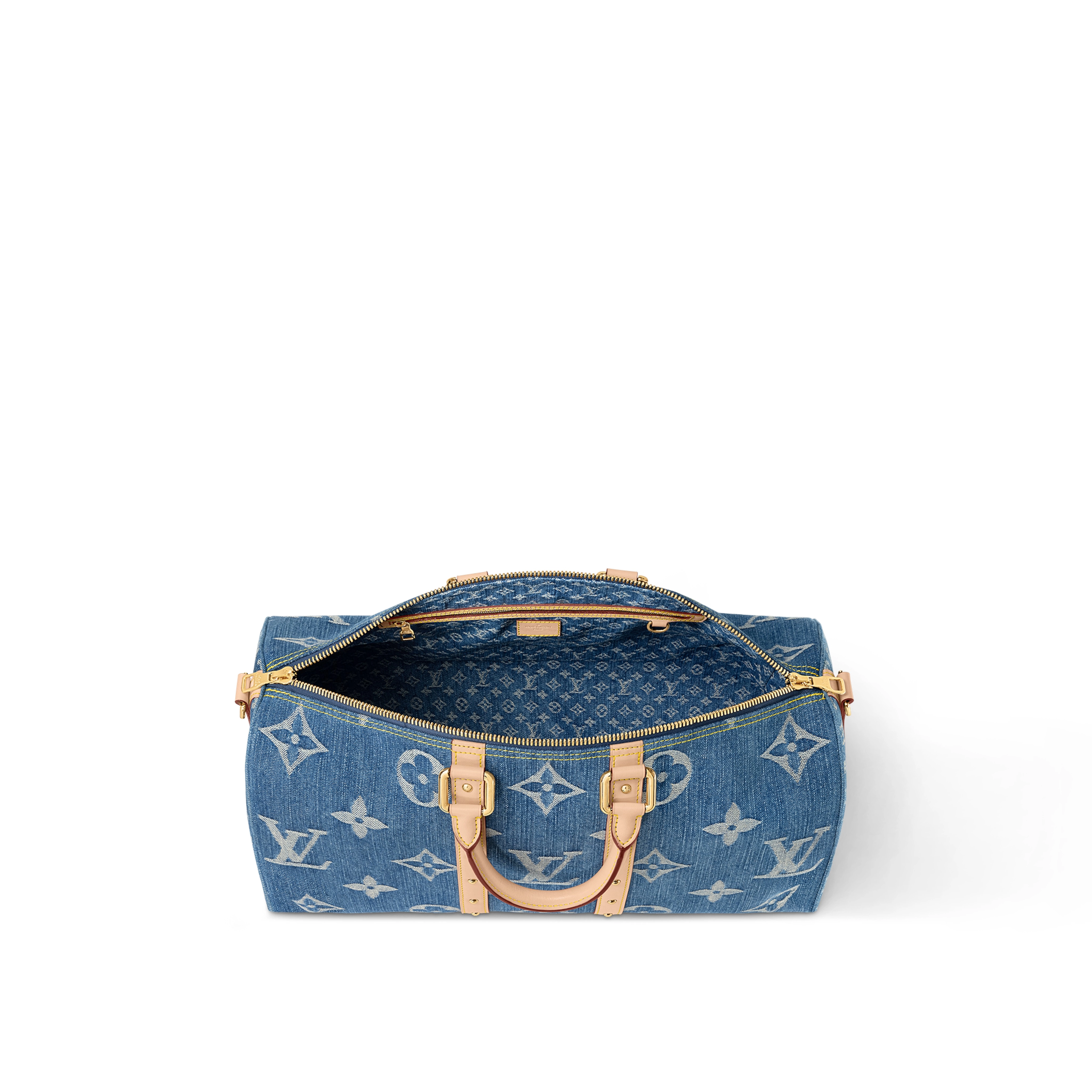 Louis Vuitton M24315 Keepall Bandoulière 45 Denim Blue