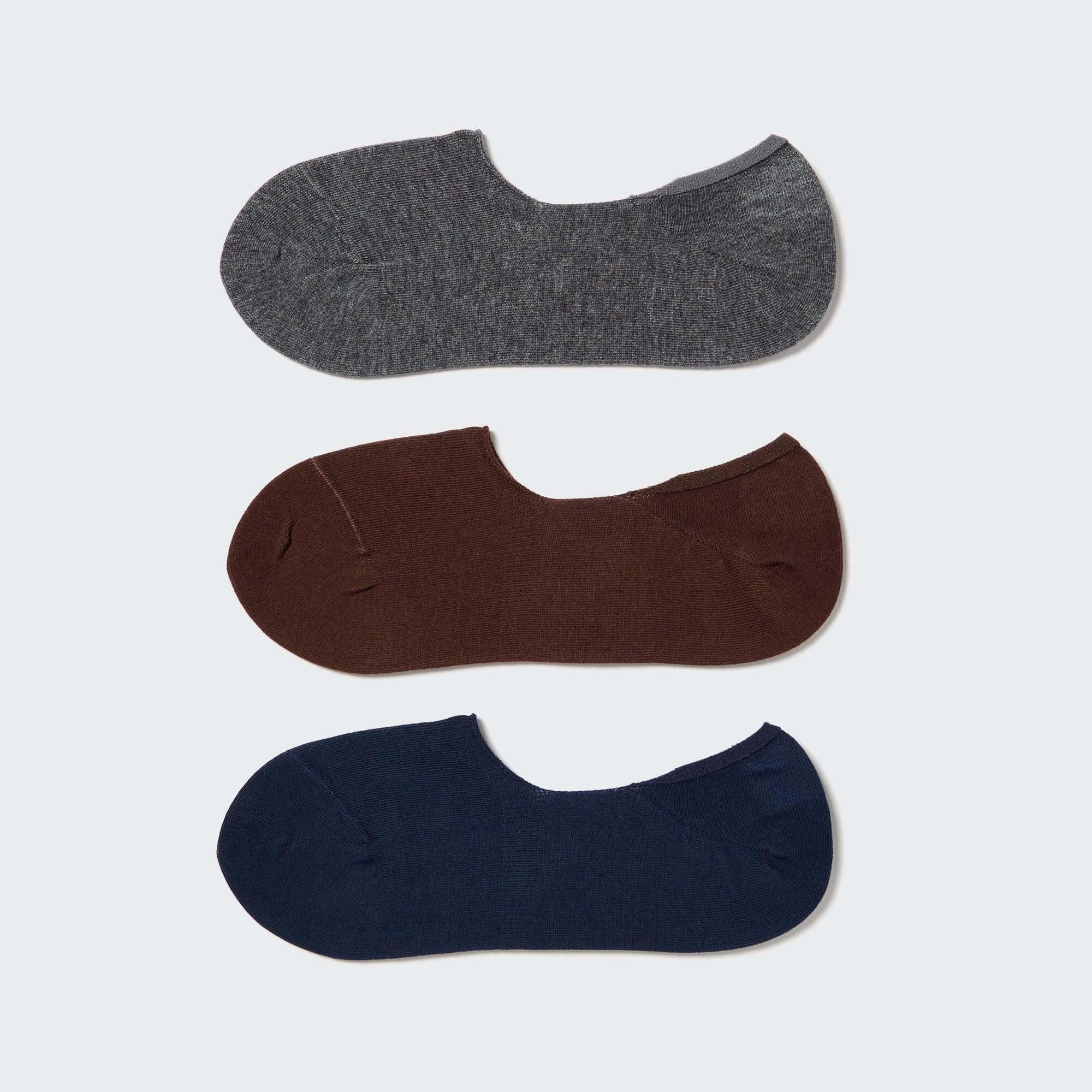 Men Footsies (3 Pairs) Dark Gray