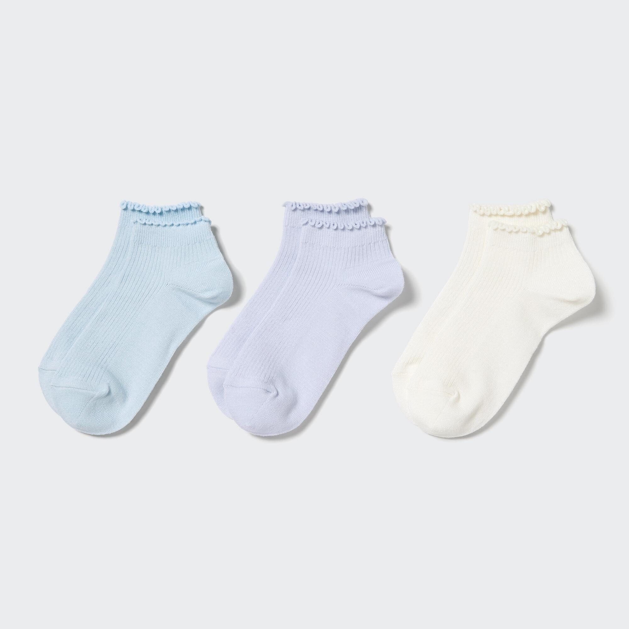 Kids Short Socks (3 Pairs) LIGHT BLUE