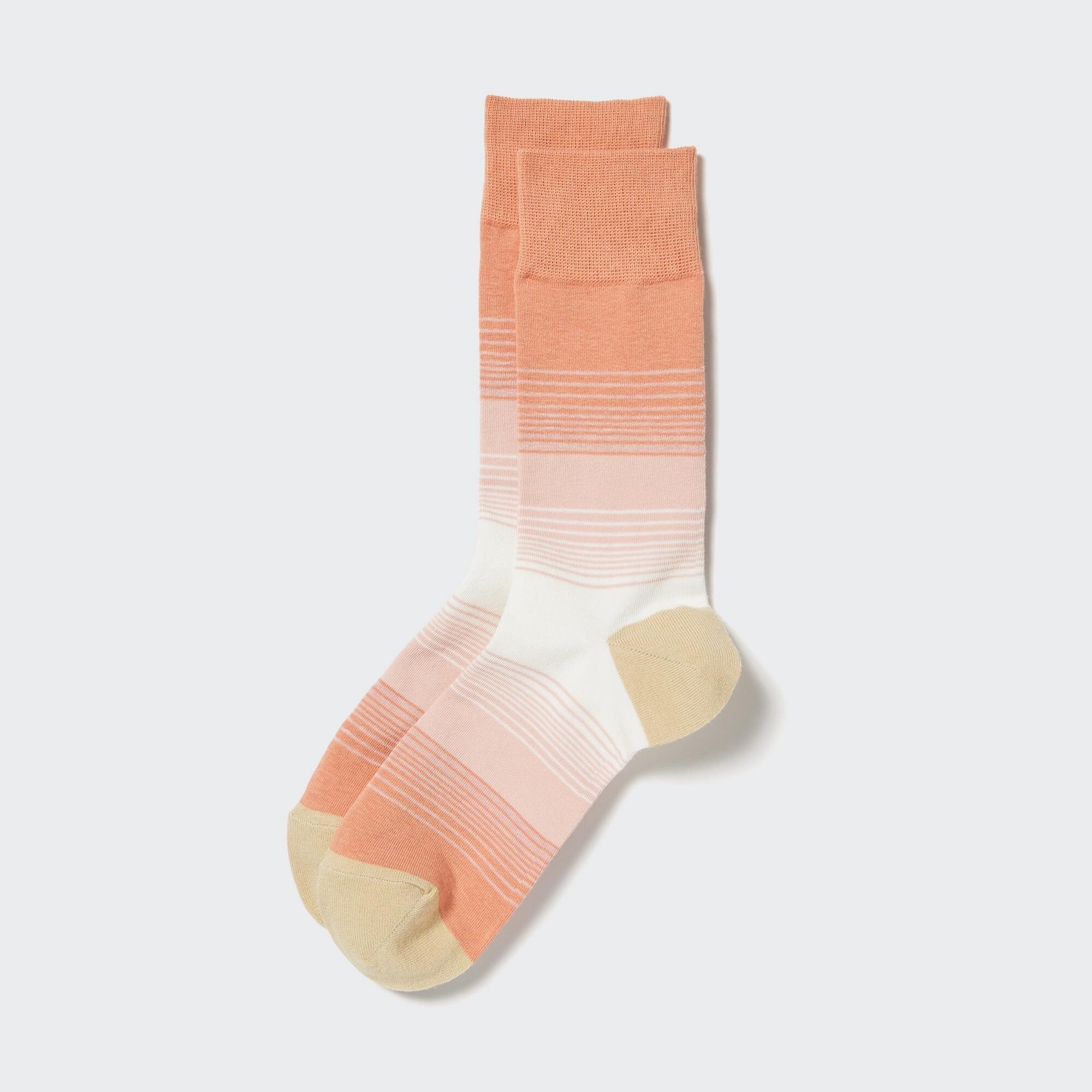 Women Striped Socks Pink