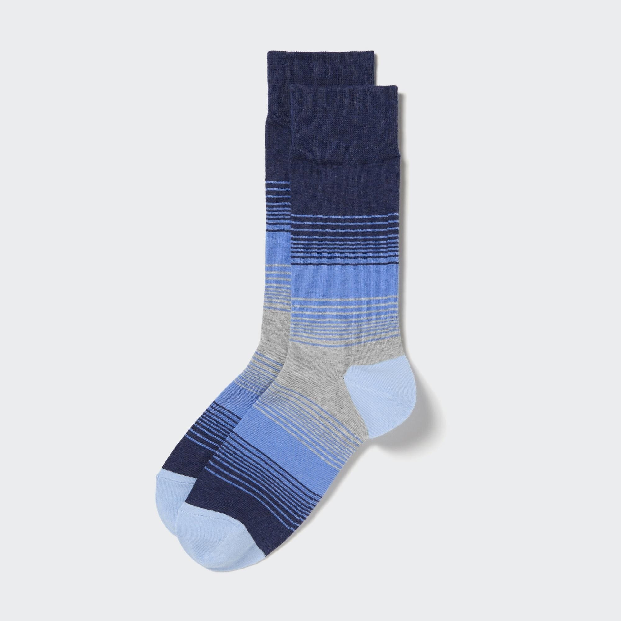 Men Striped Socks Blue