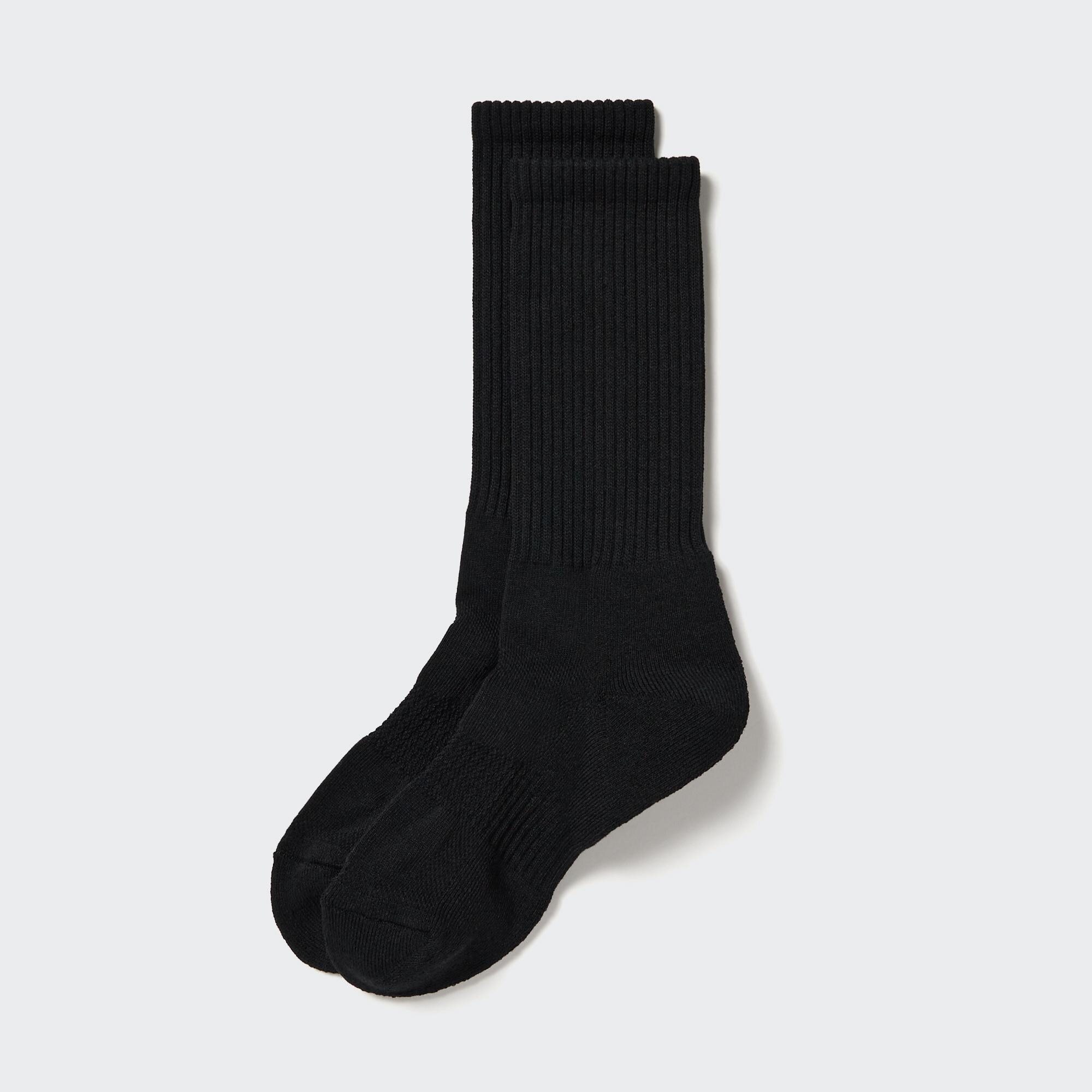 Women Pile Socks Black