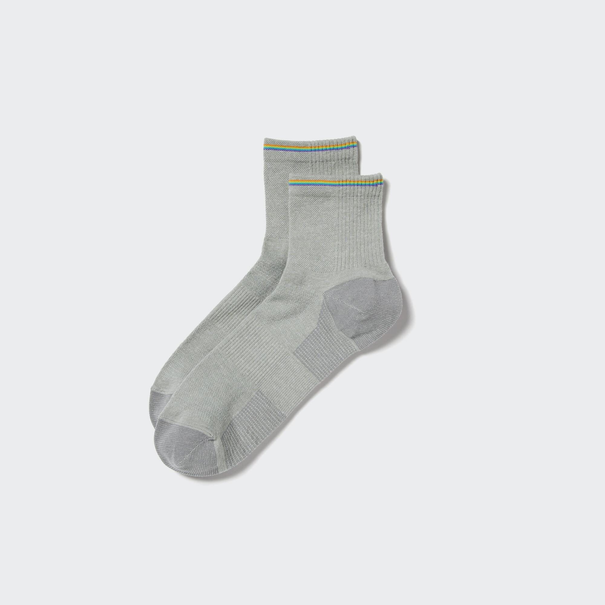 Men Sports Half Socks Gray