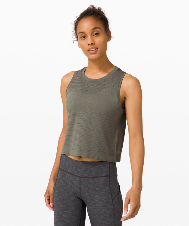 Swiftly Breathe Crop Tank Top VAN
