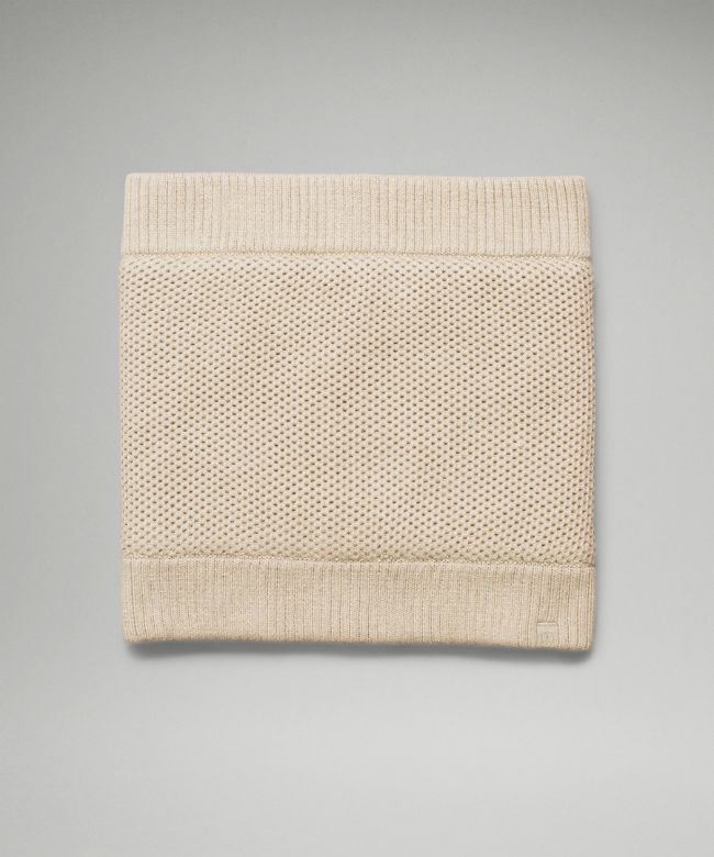 Fleece-Lined Knit Neck Warmer