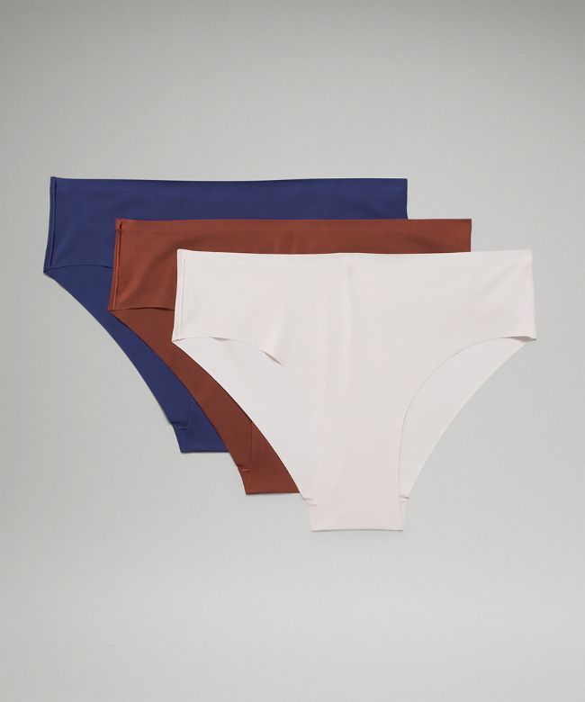 InvisiWear Mid-Rise Cheeky Bikini Underwear 3 Pack