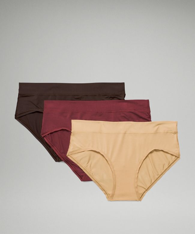 UnderEase Mid-Rise Hipster Underwear 3 Pack