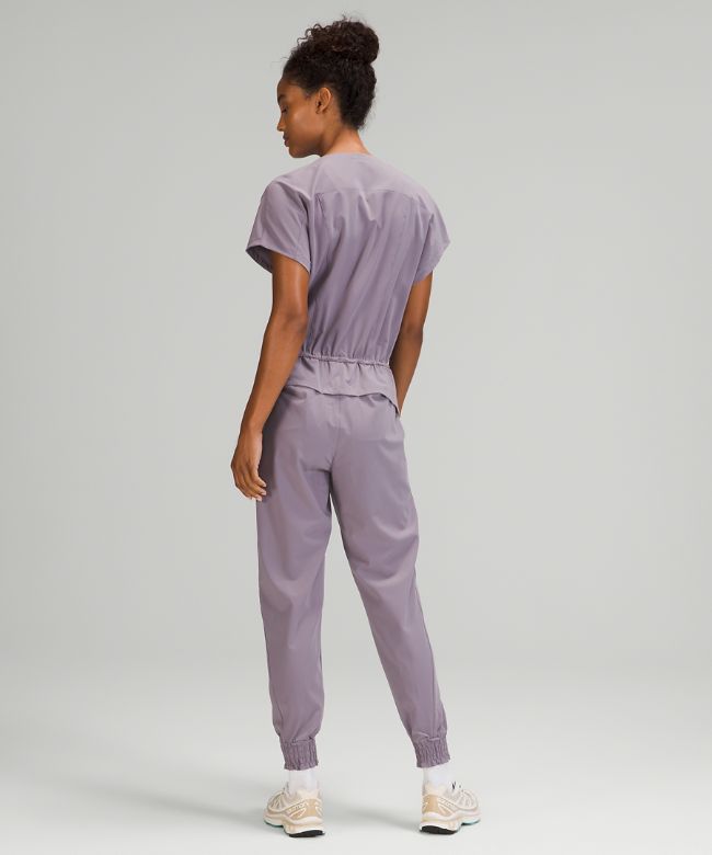 Stretch Travel Woven Jumpsuit