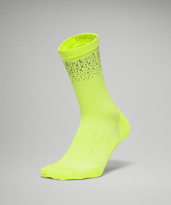 Power Stride Crew Sock Reflective