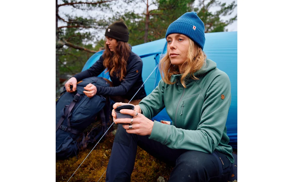 Abisko Grid Fleece Hoodie W