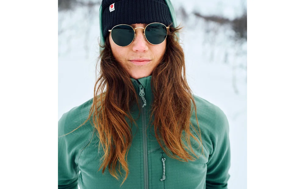 Abisko Grid Fleece Hoodie W