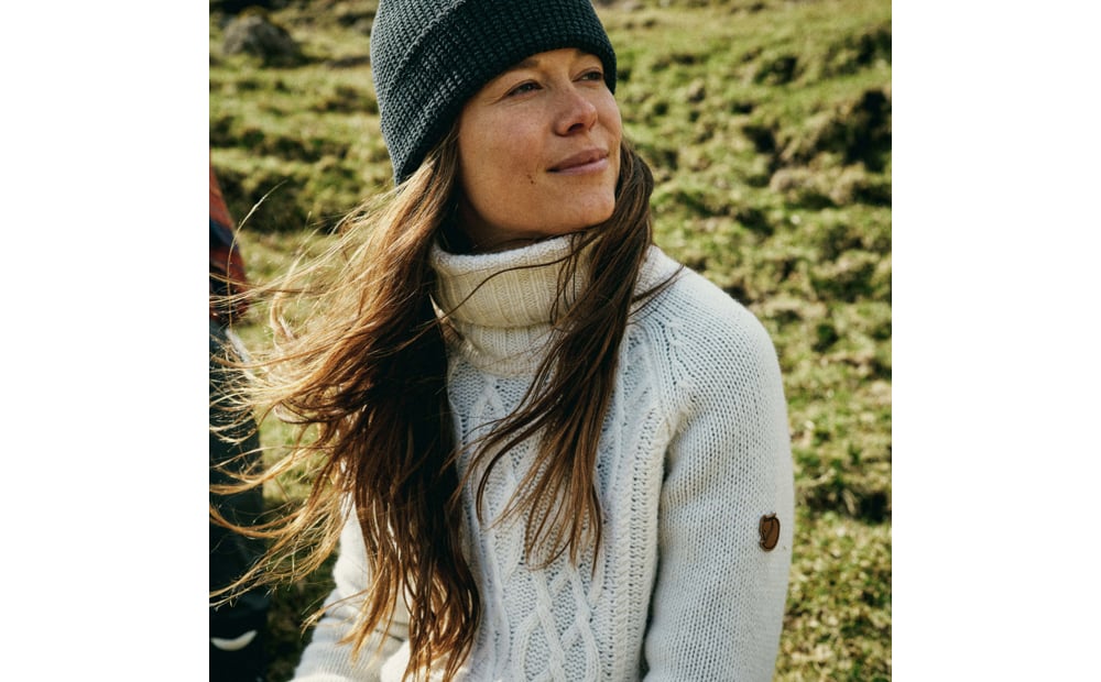Övik Cable Knit Roller Neck W