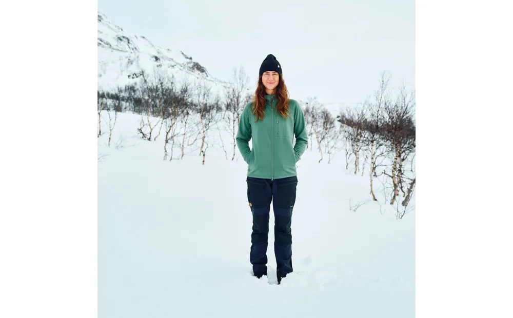 Abisko Grid Fleece Hoodie W