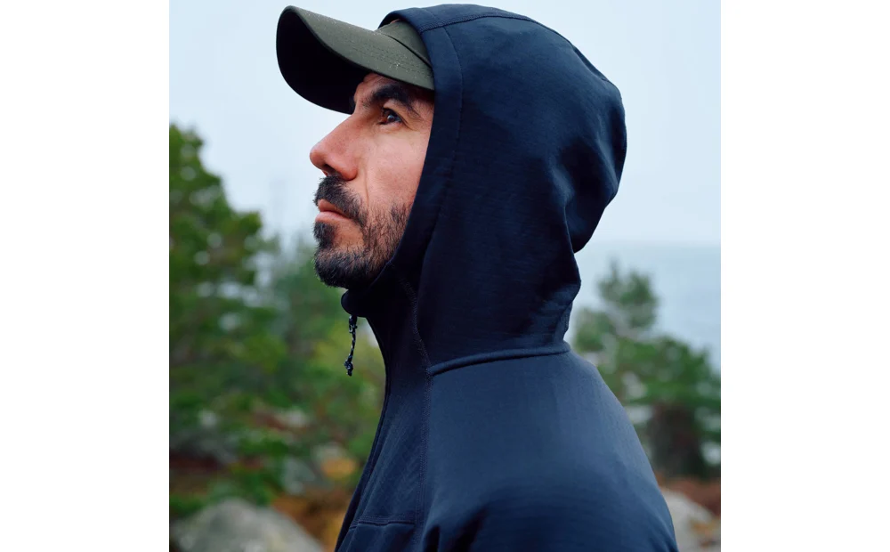 Abisko Grid Fleece Hoodie M