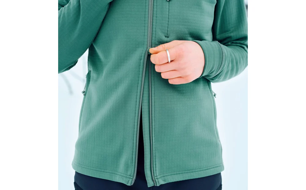Abisko Grid Fleece Hoodie W