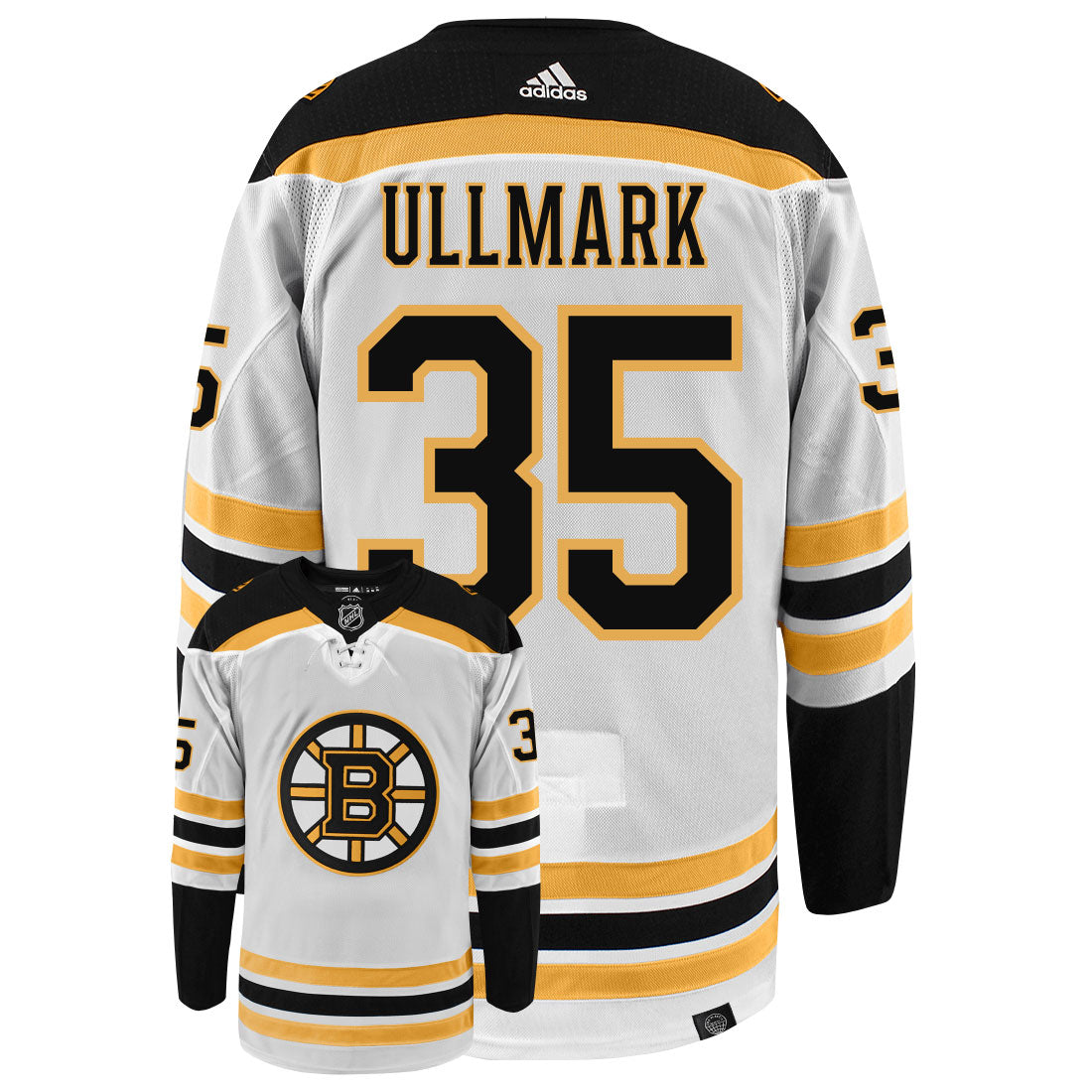 Linus Ullmark Boston Bruins Adidas Primegreen Authentic NHL Hockey Jersey