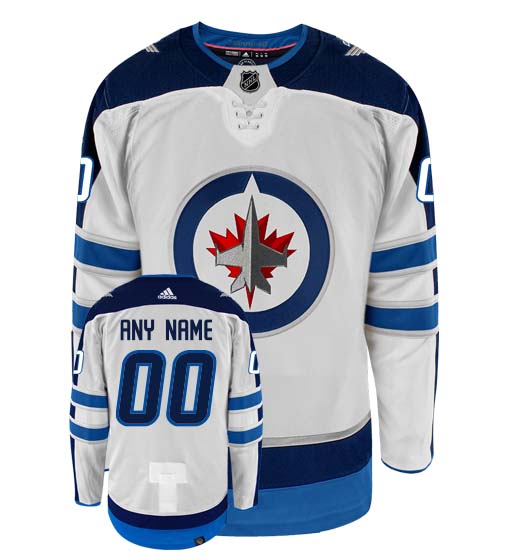 Customizable Winnipeg Jets Adidas Primegreen Authentic NHL Hockey Jersey