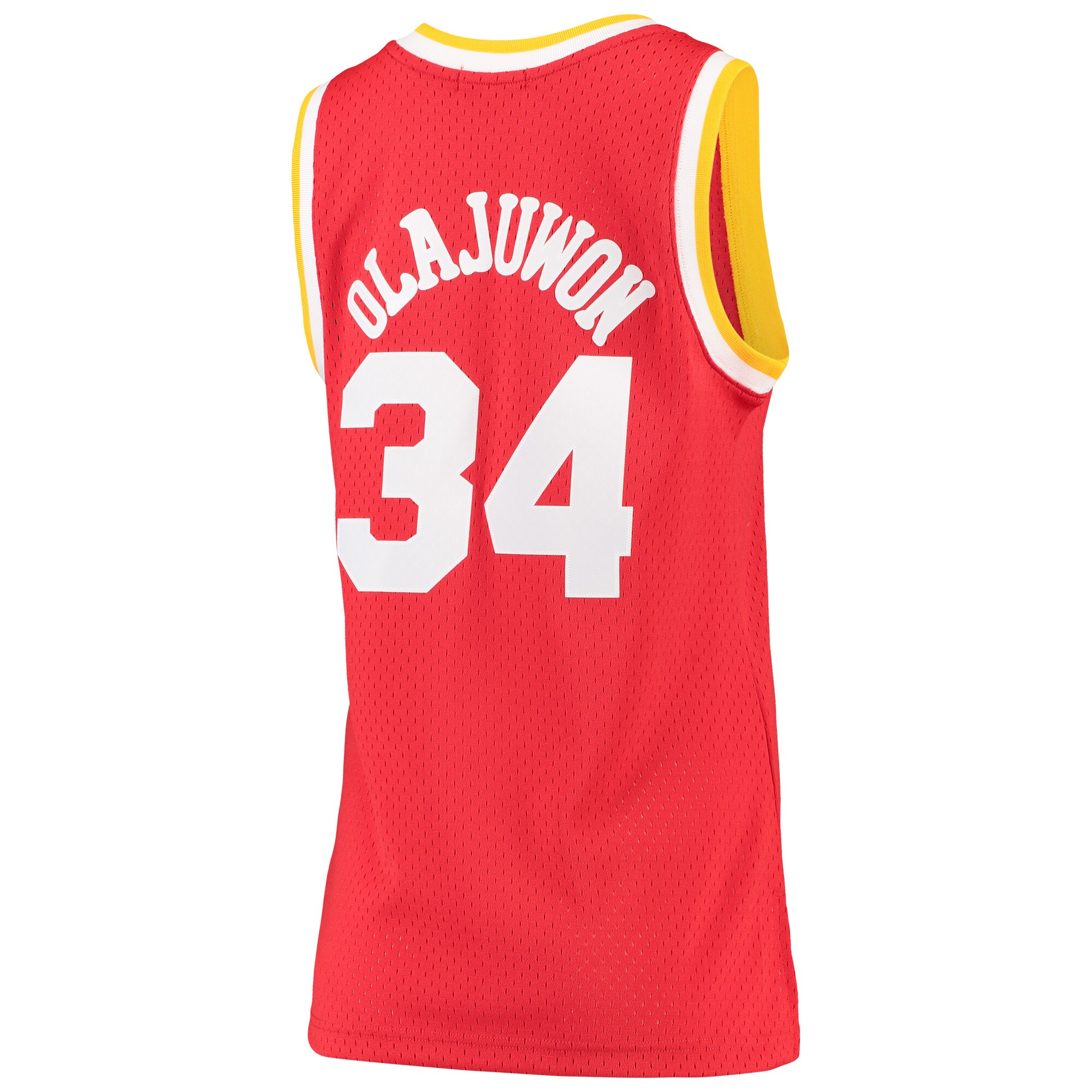 Hakeem Olajuwon Houston Rockets Mitchell & Ness Women's 1993-94 Hardwood Classics Swingman Jersey - Red