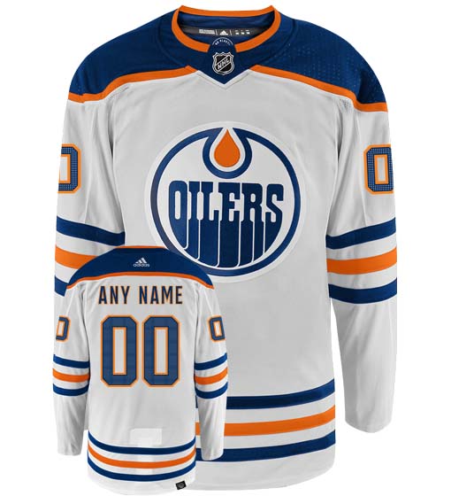 Customizable Edmonton Oilers 2021 Adidas Primegreen Authentic NHL Hockey Jersey