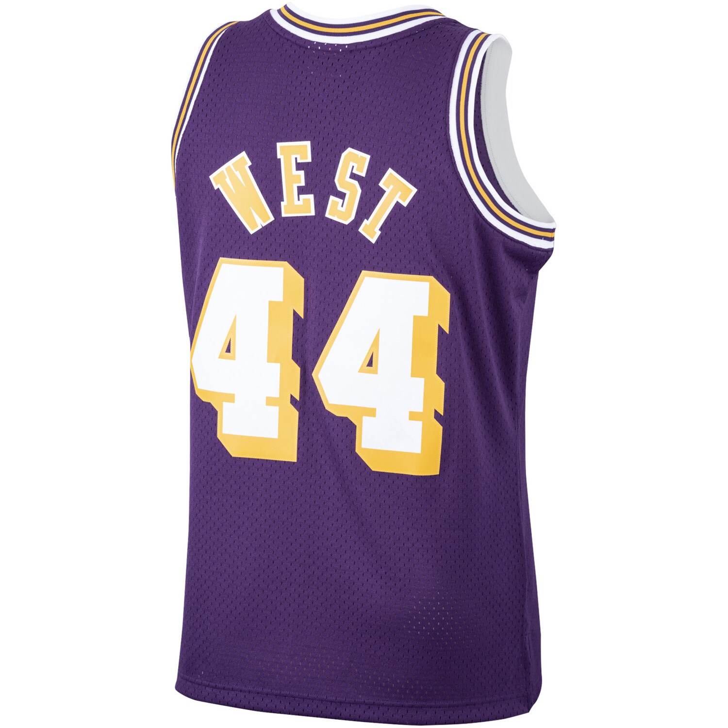 Jerry West Los Angeles Lakers Mitchell & Ness Hardwood Classics Swingman Jersey - Purple