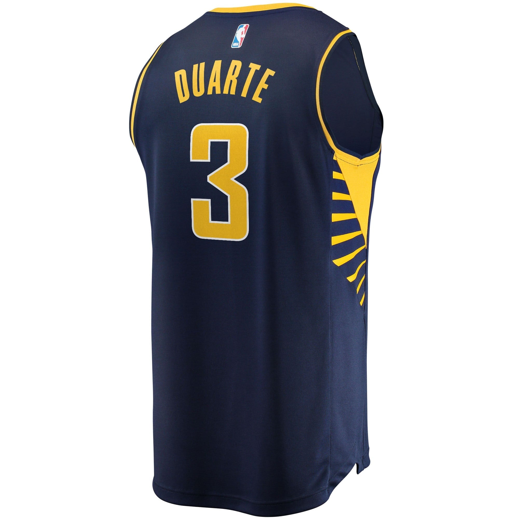 Men's Fanatics Branded Chris Duarte Navy Indiana Pacers 2021/22 Fast Break Replica Jersey - Icon Edition