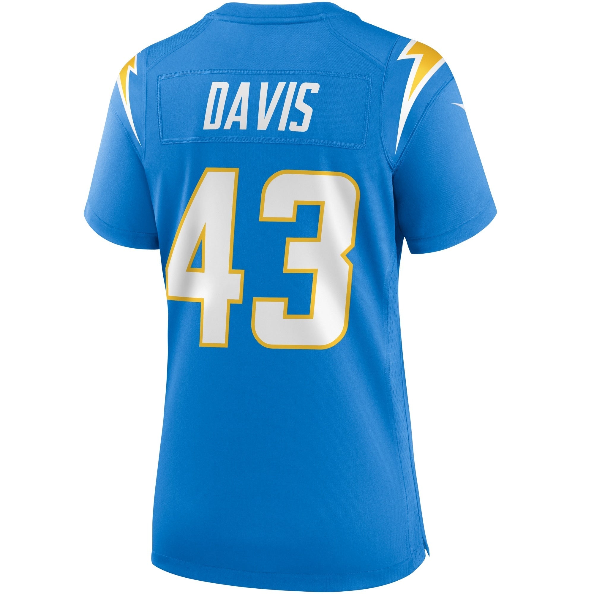 Women's Nike Michael Davis Powder Blue Los Angeles Chargers Game Jersey