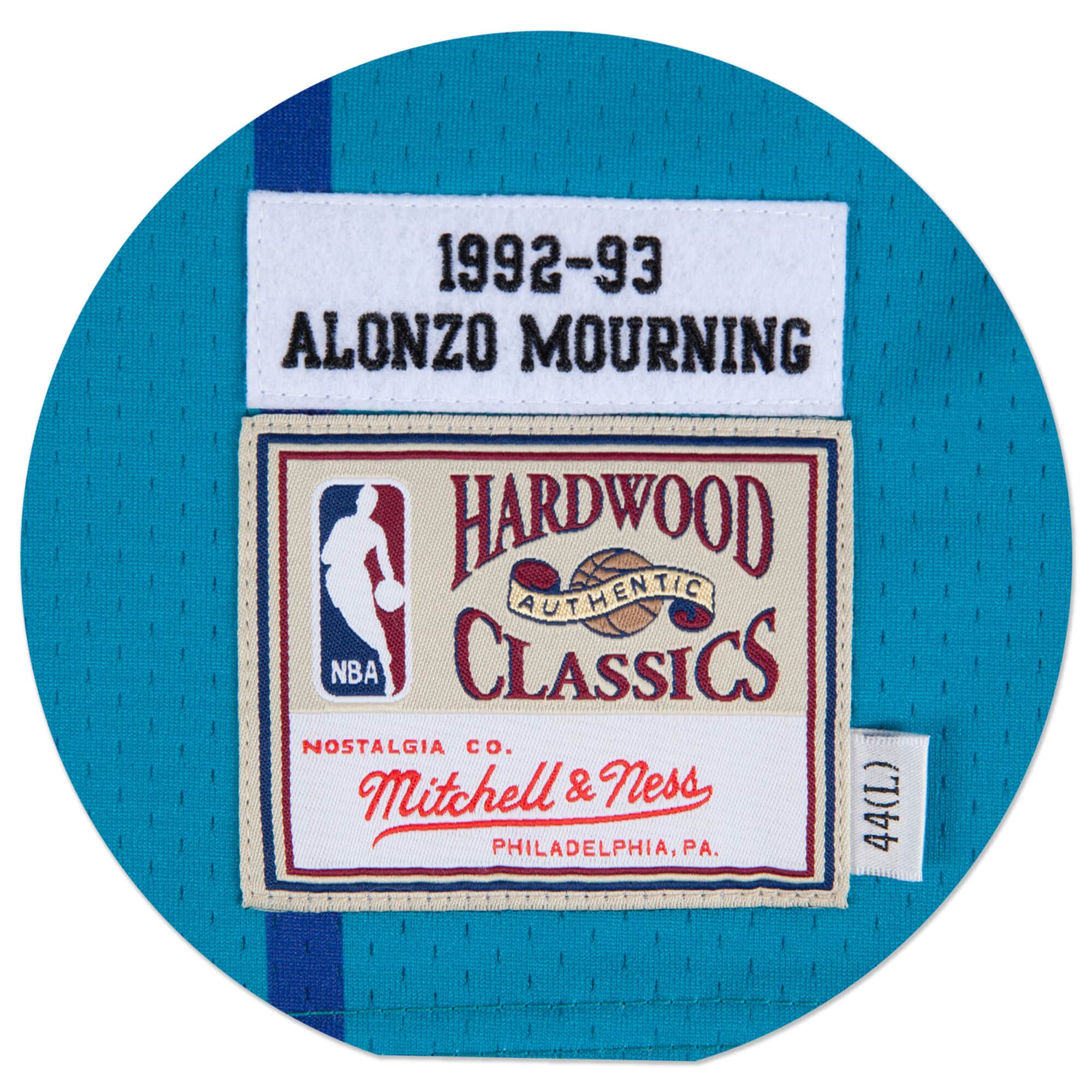 Alonzo Mourning 1992-93 Authentic Jersey Charlotte Hornets