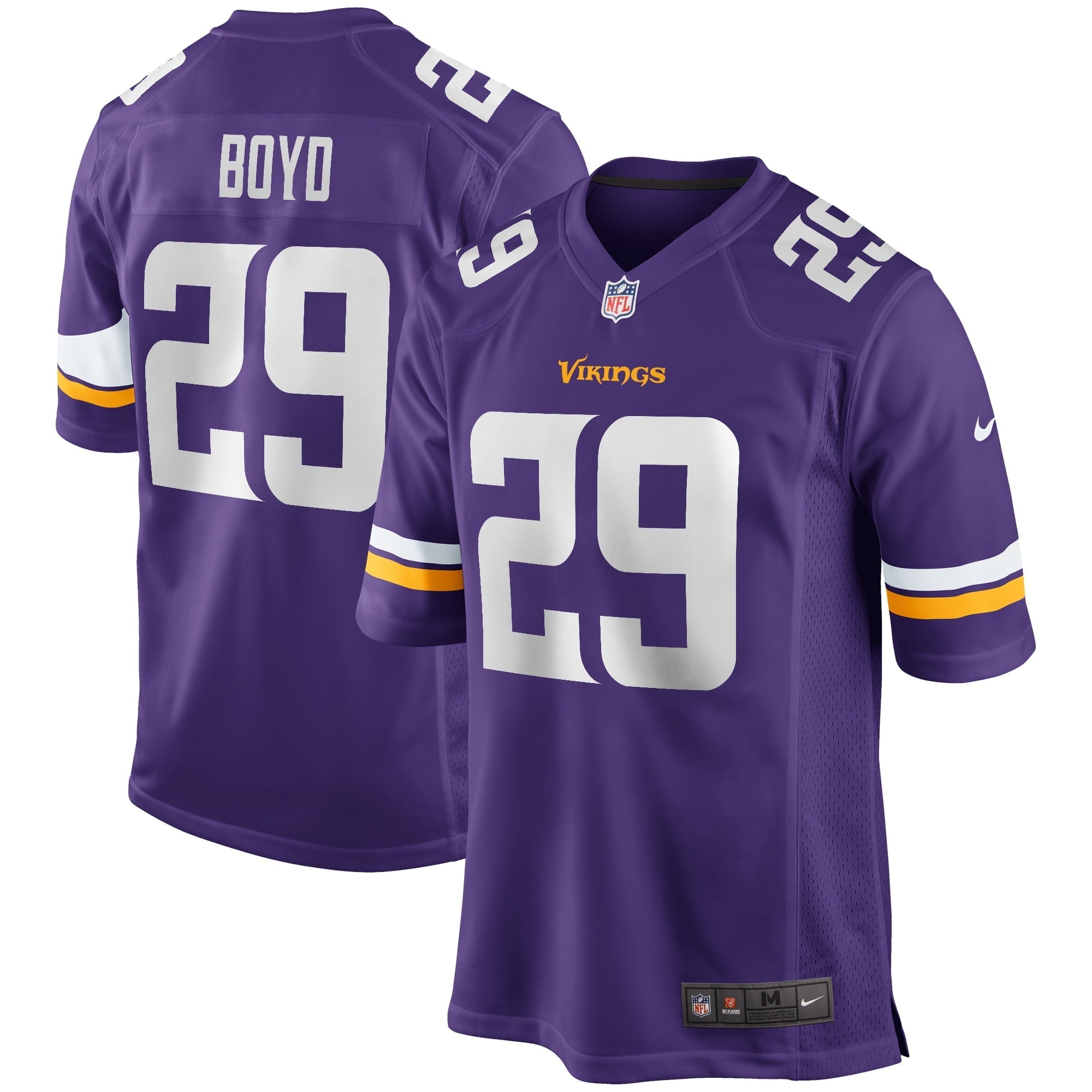 Men's Nike Kris Boyd Purple Minnesota Vikings Game Jersey
