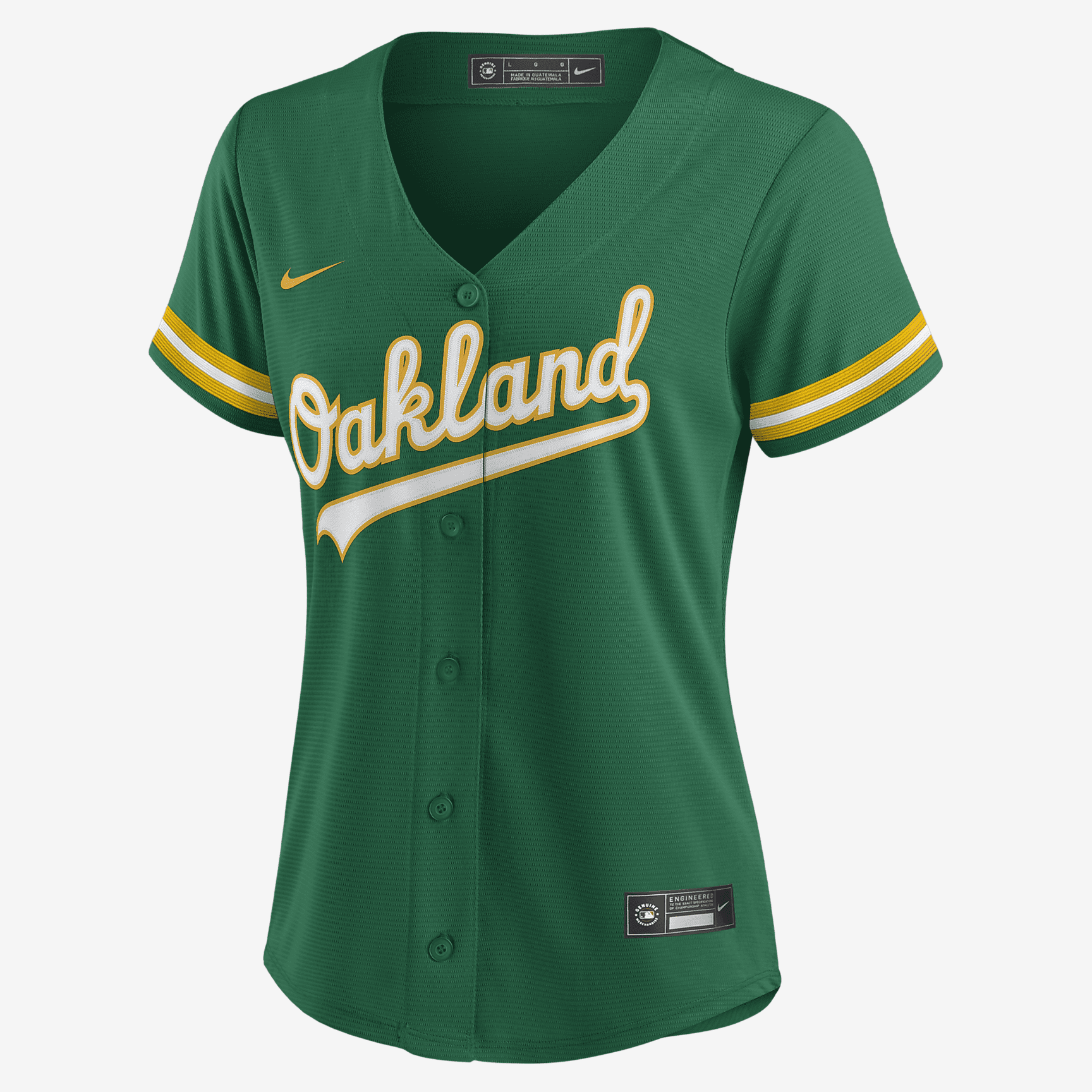 MLB Oakland Athletics (Khris Davis) Women's Replica Baseball Jersey - Clover