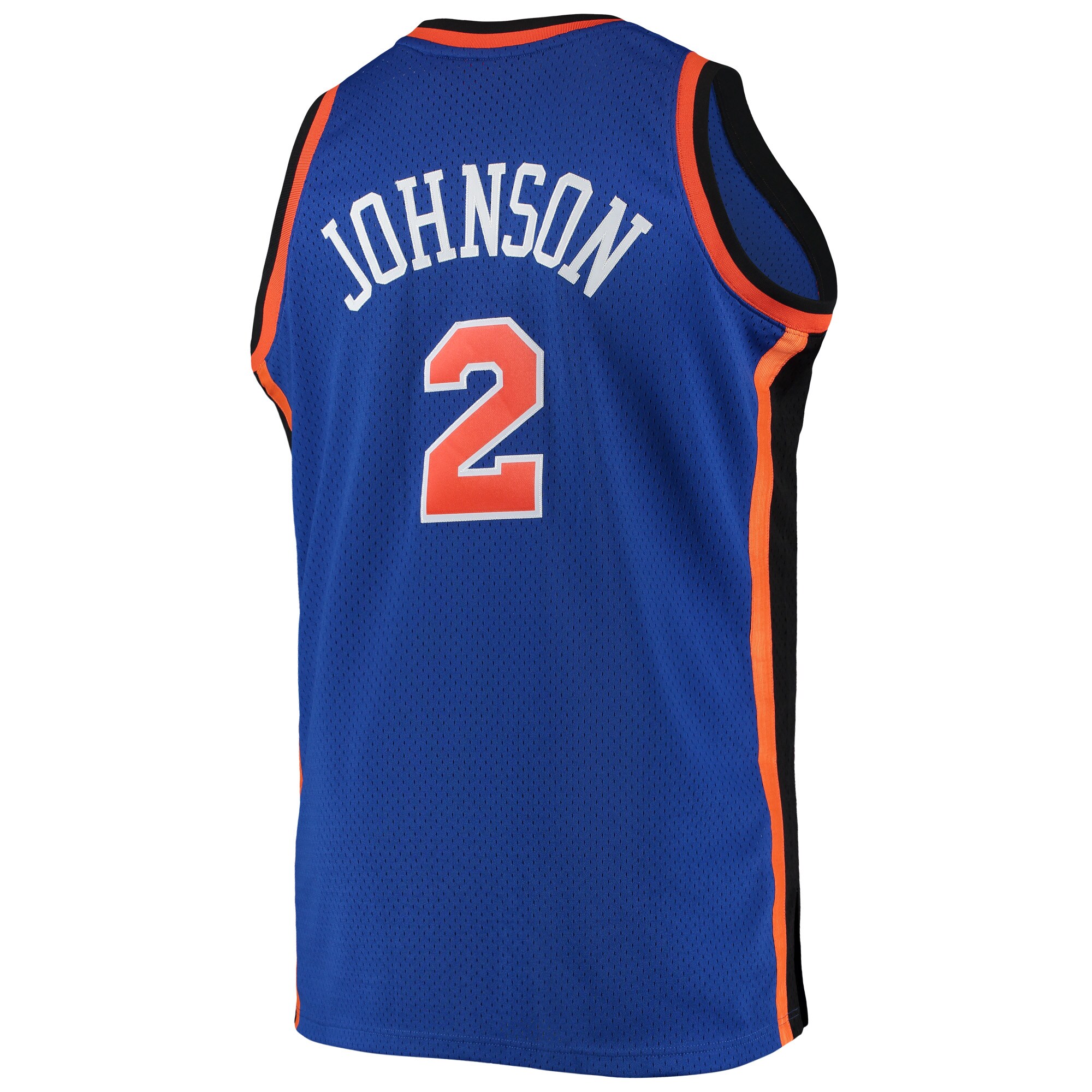 Larry Johnson New York Knicks Mitchell & Ness Big & Tall Hardwood Classics Swingman Jersey - Blue