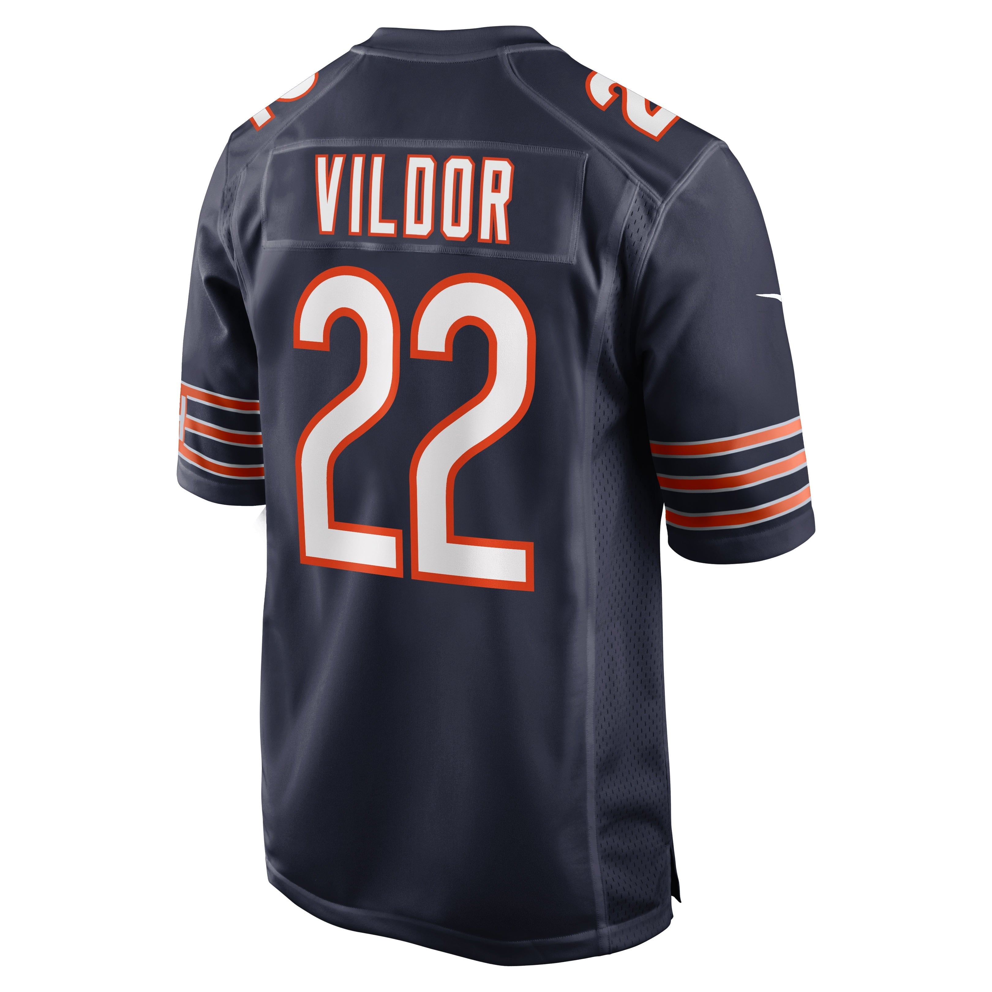 Men's Nike Kindle Vildor Navy Chicago Bears Game Jersey