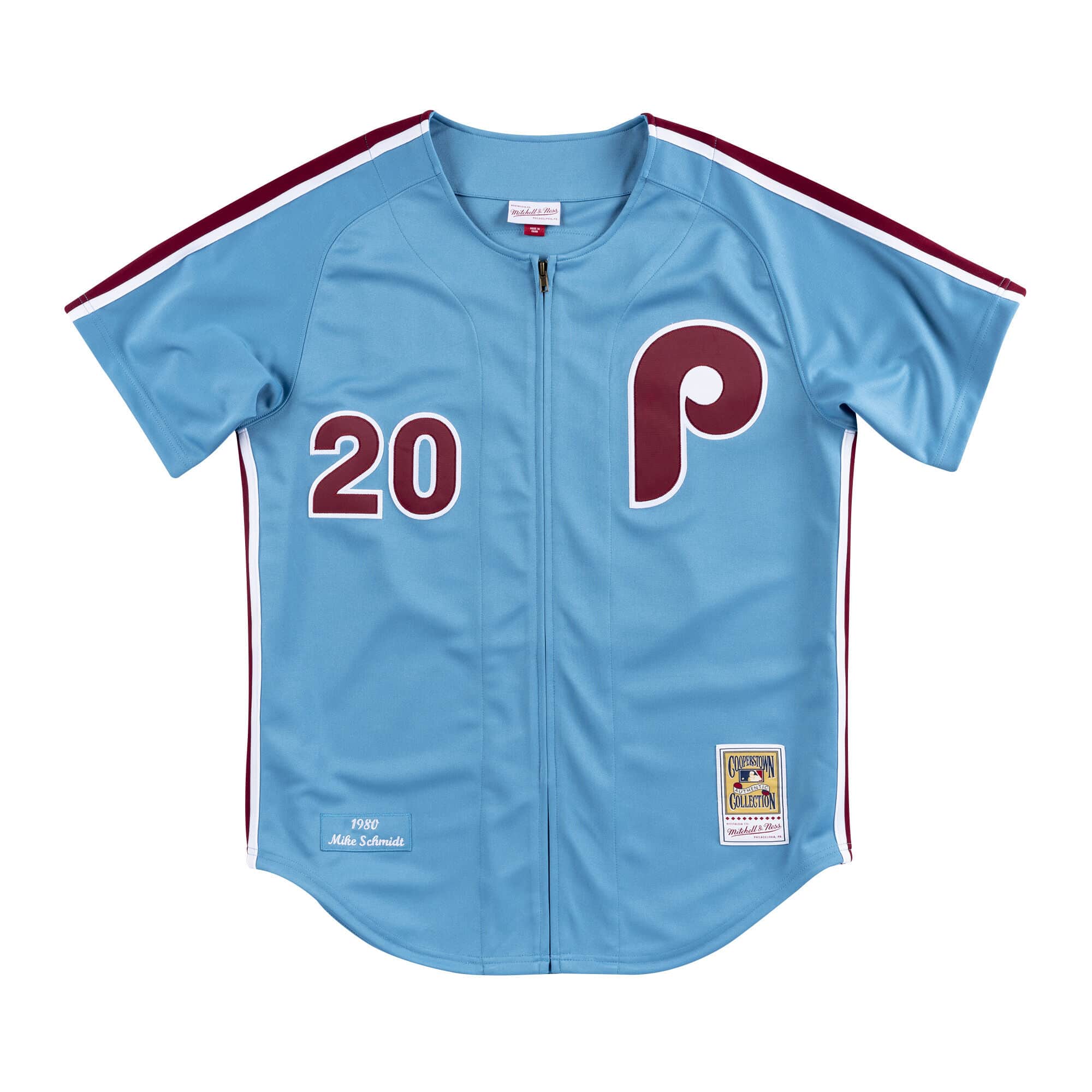 Authentic Jersey Philadelphia Phillies Road 1980 Mike Schmidt