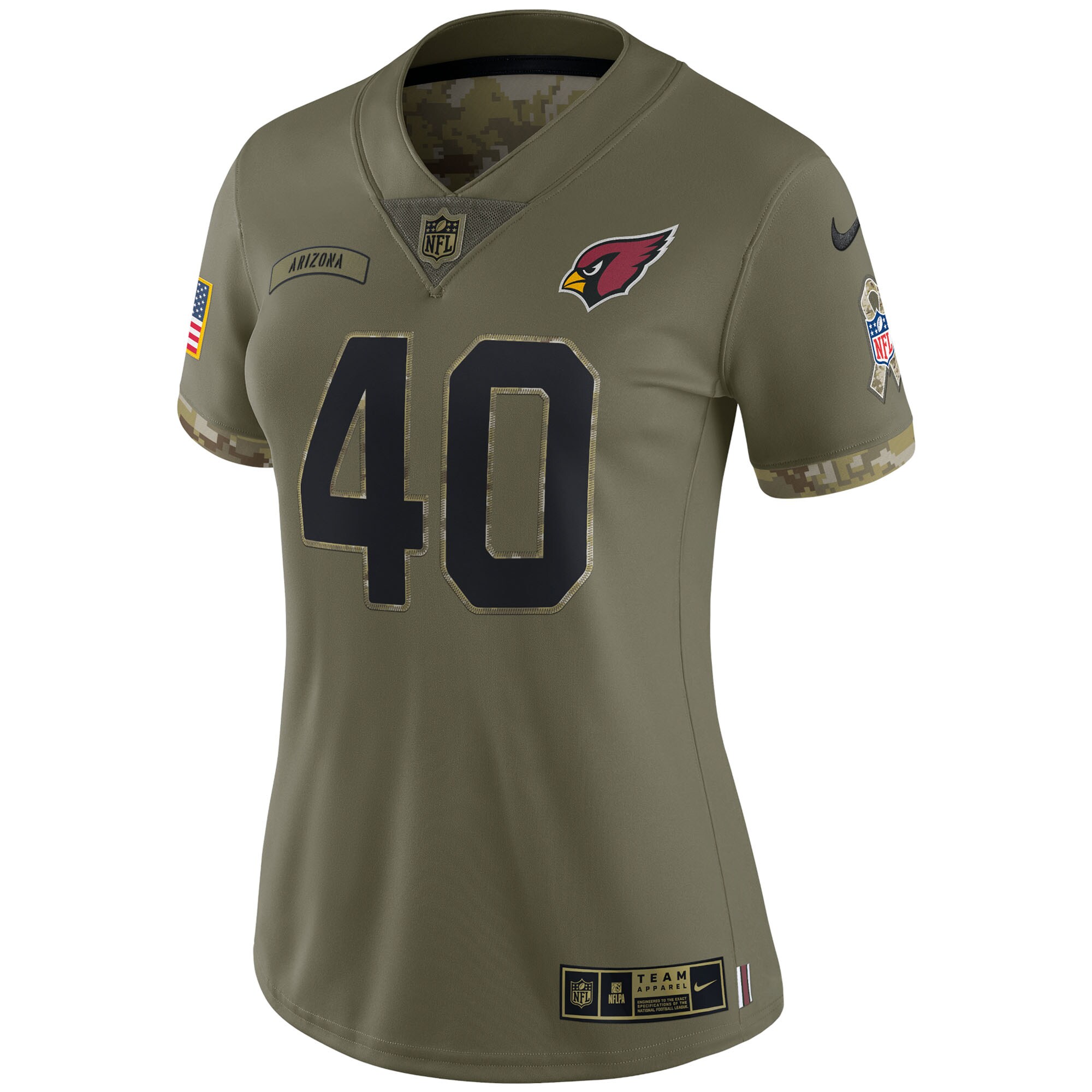 Pat Tillman Arizona Cardinals Nike Women's 2022 Salute To Service Retired Player Limited Jersey - Olive