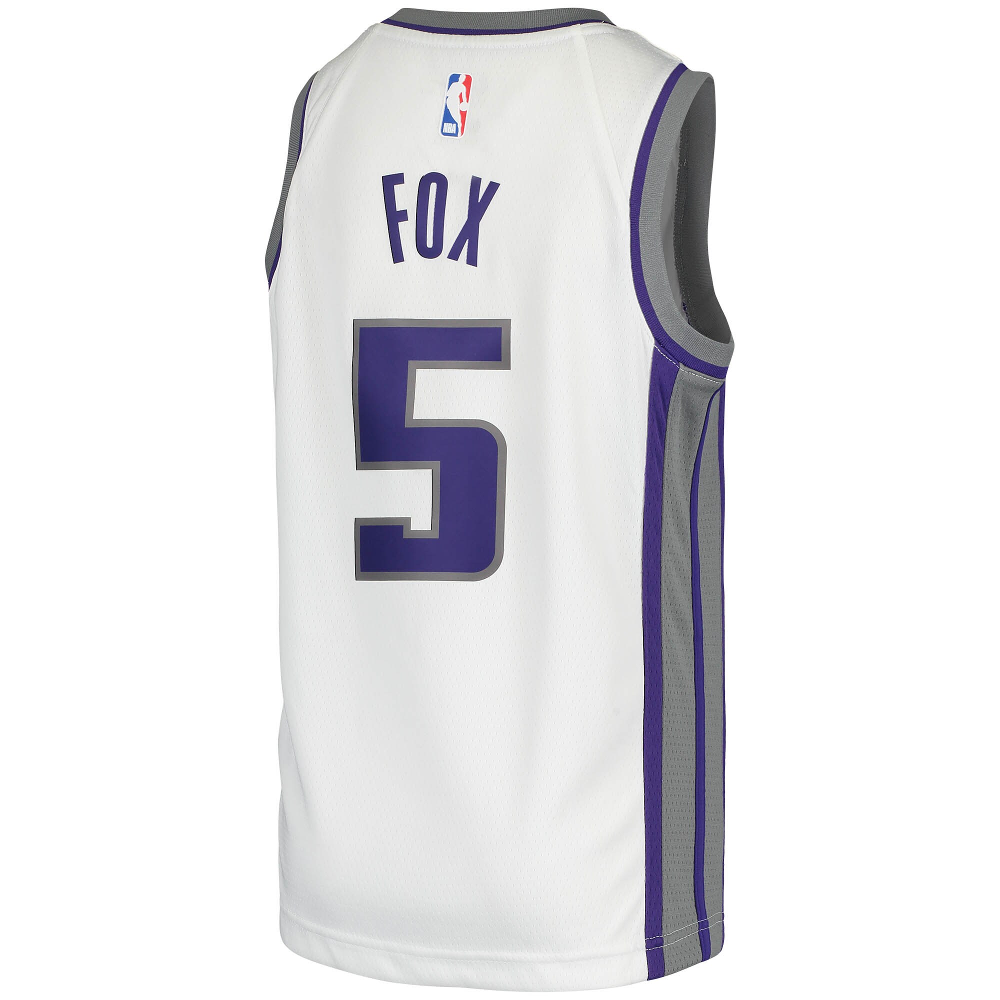 De'Aaron Fox Sacramento Kings Nike Youth 2020/21 Swingman Jersey - Association Edition - White