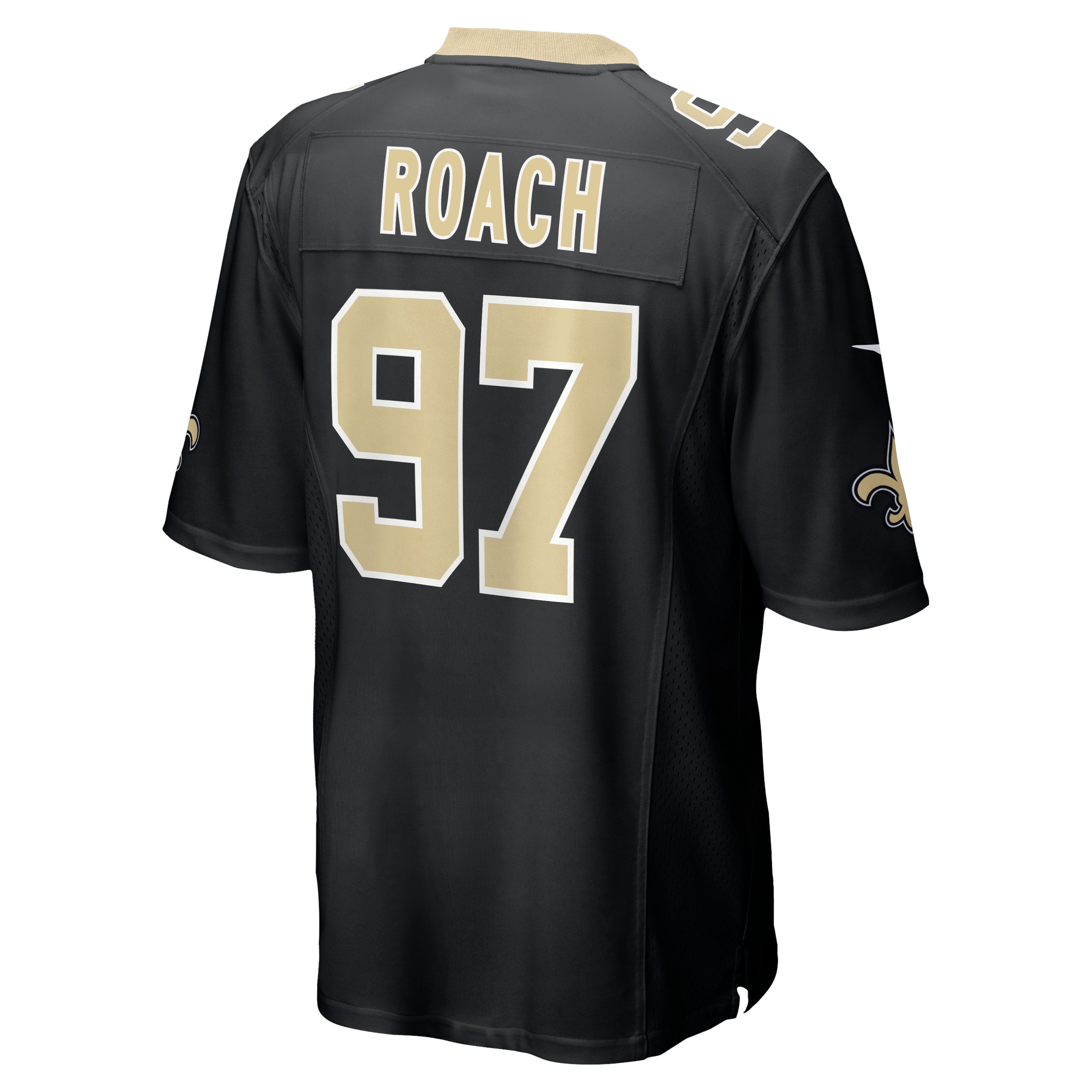Men's Nike Malcolm Roach Black New Orleans Saints Team Game Jersey