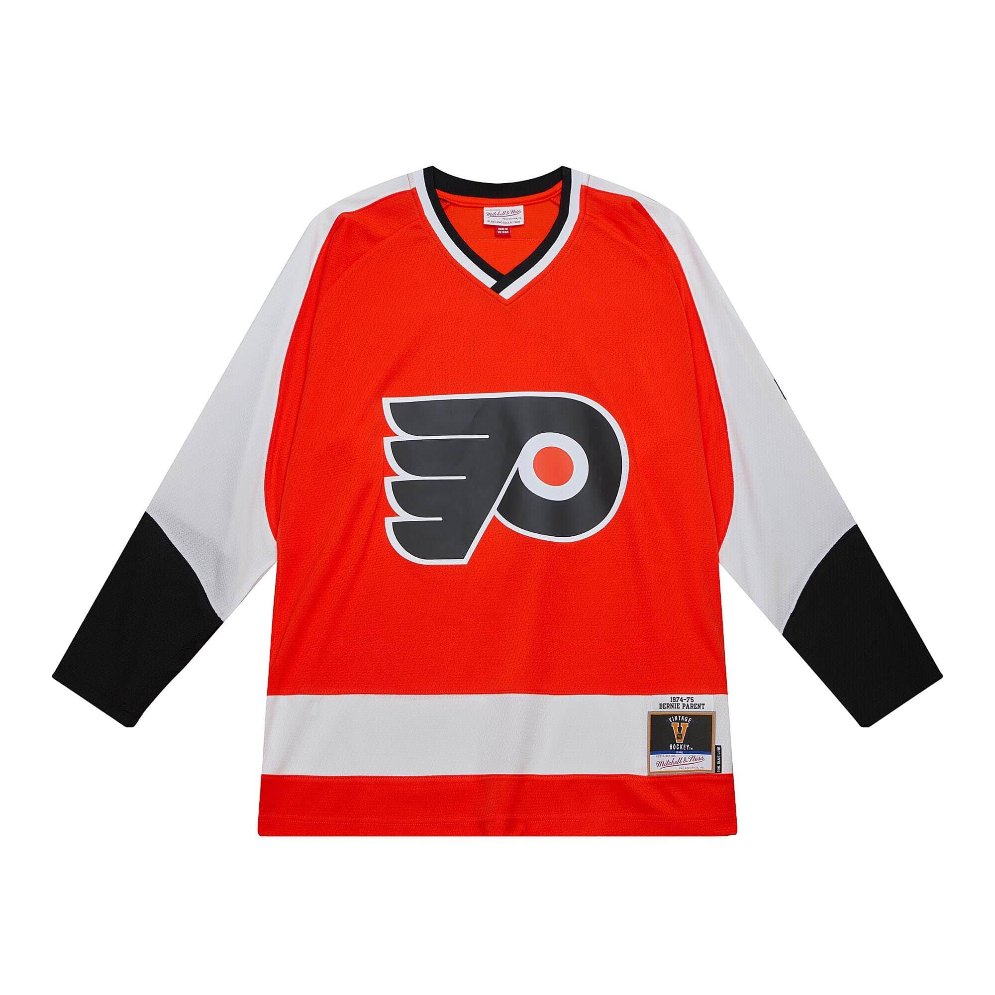 Blue Line Bernie Parent Philadelphia Flyers 1974 Jersey
