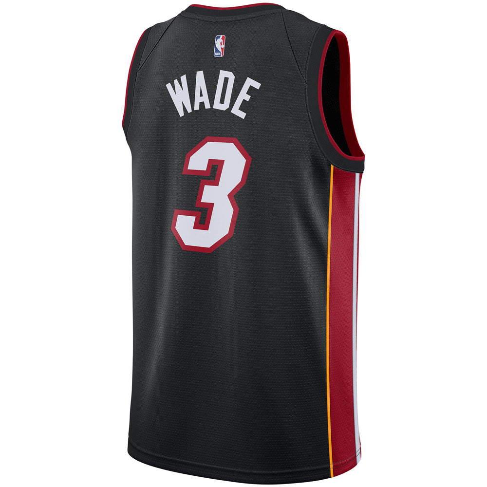 Men's Miami Heat Dwyane Wade Icon Edition Jersey - Black