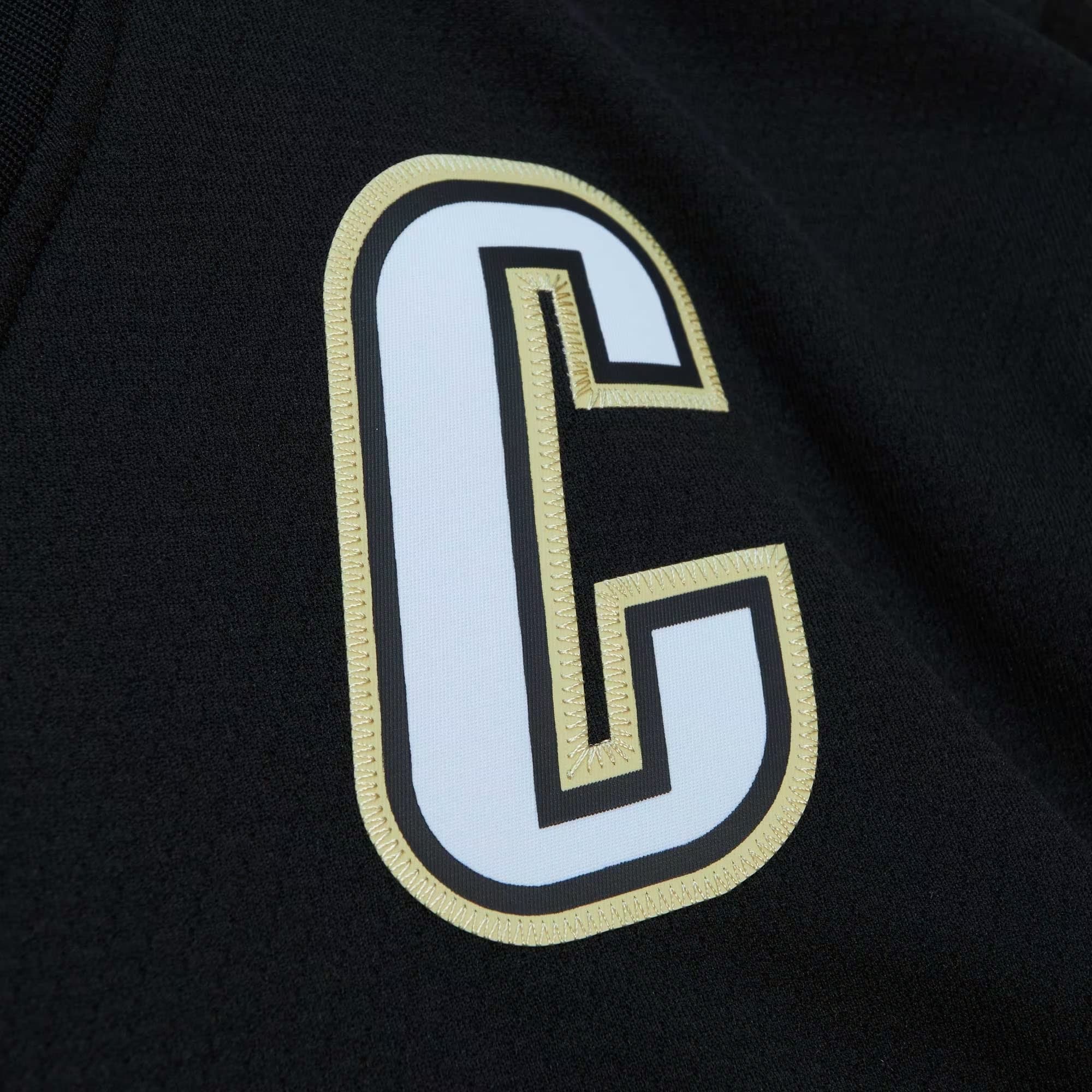 Sidney Crosby Pittsburgh Penguins Mitchell & Ness 2008/09 Captain Patch Blue Line Player Jersey - Black