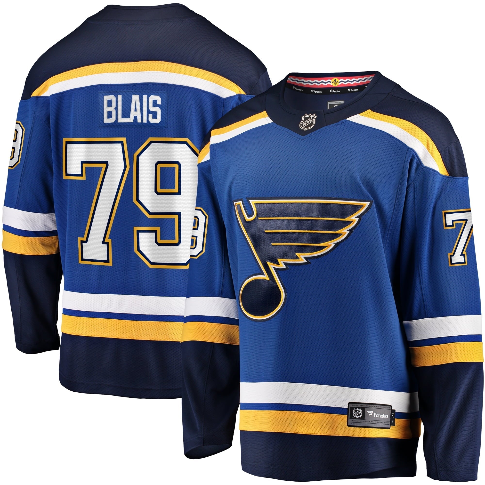Men's Fanatics Branded Sammy Blais Blue St. Louis Blues Home Breakaway Jersey