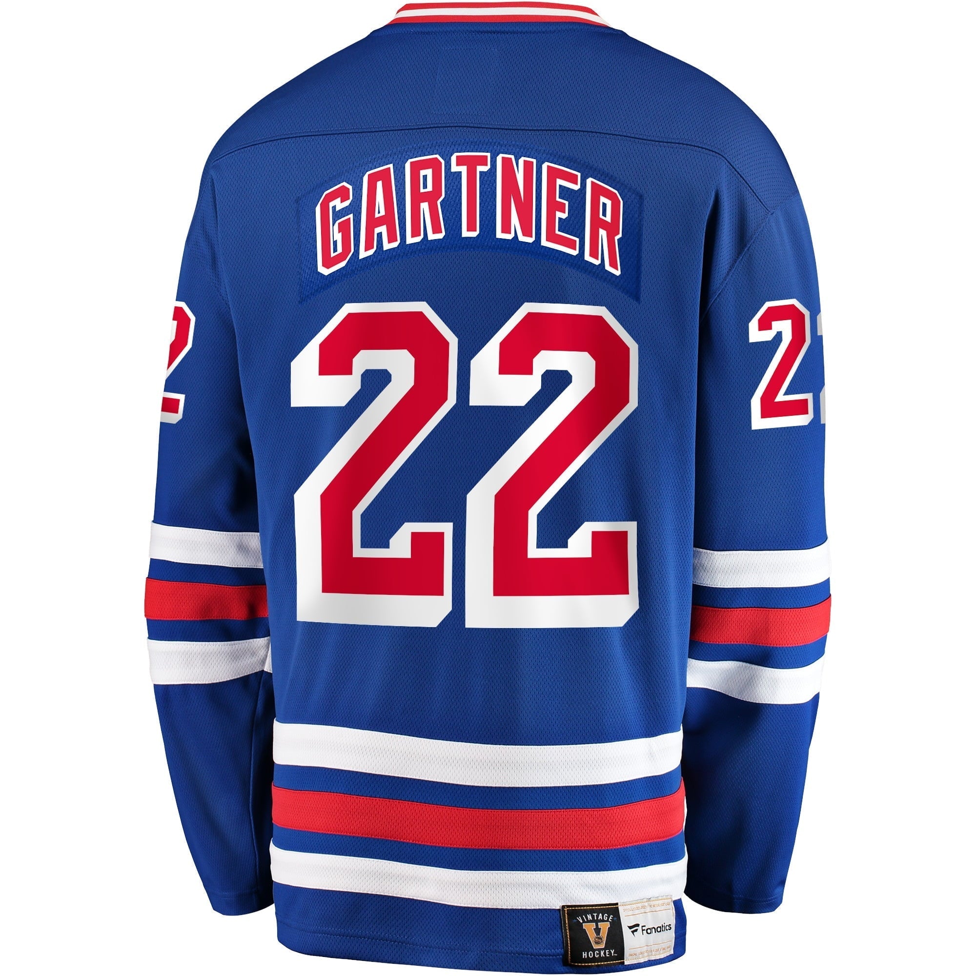 Men's Fanatics Branded Mike Gartner Blue New York Rangers Premier Breakaway Retired Player Jersey