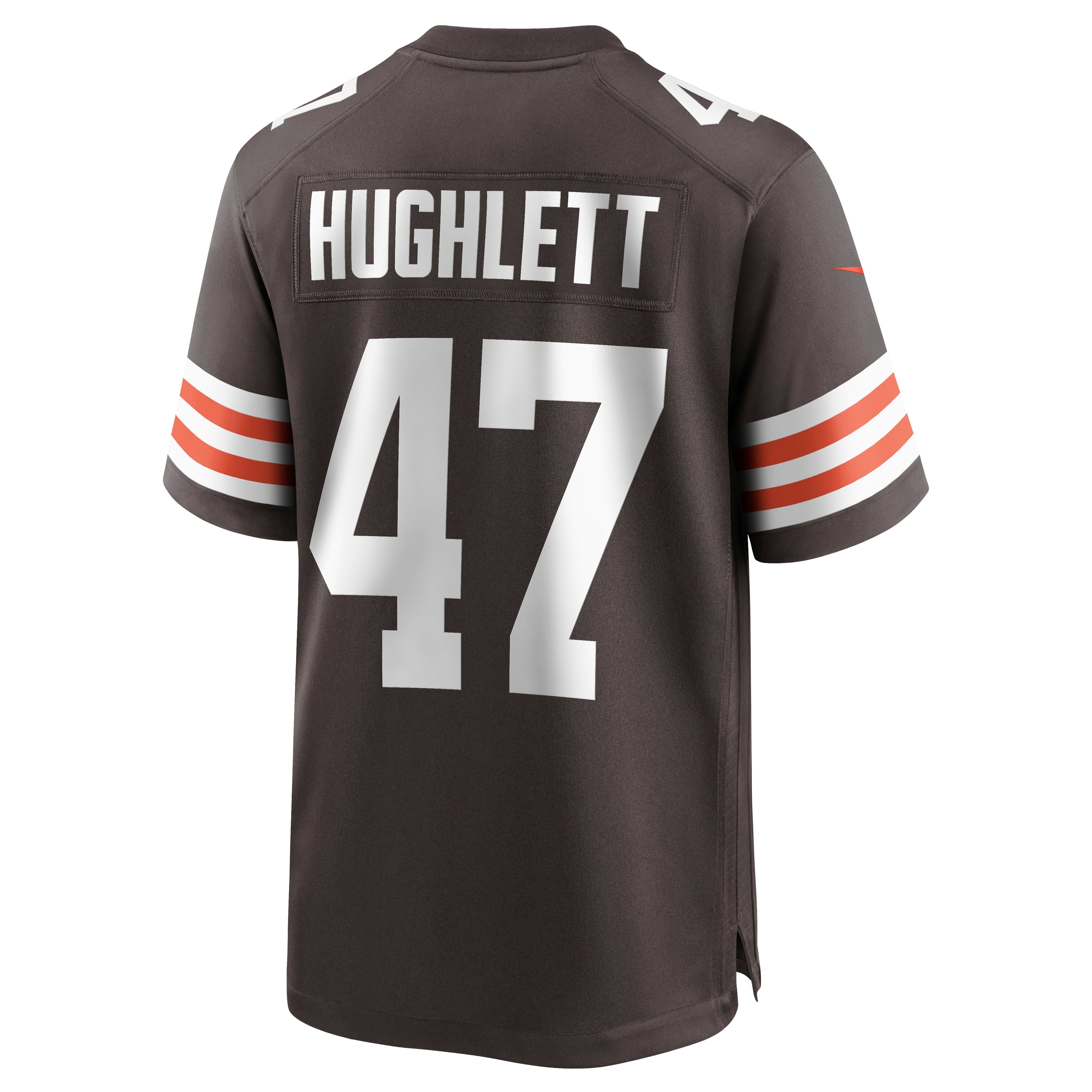 Men's Nike Charley Hughlett Brown Cleveland Browns Game Jersey