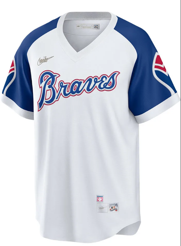 Men's Atlanta Braves Phil Niekro Cooperstown Collection Home Replica Cool Base Jersey