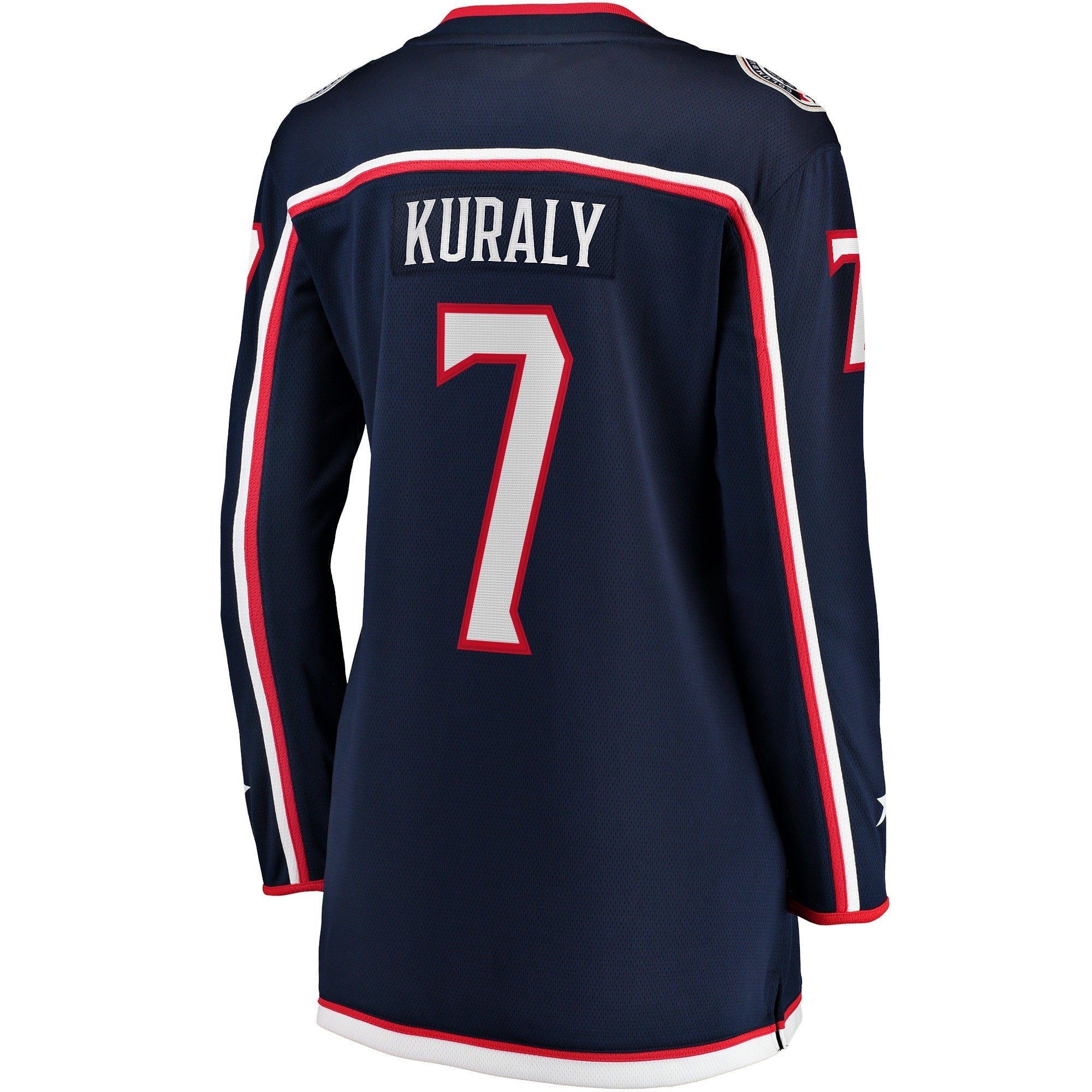 Women's Fanatics Branded Sean Kuraly Navy Columbus Blue Jackets Home Breakaway Player Jersey