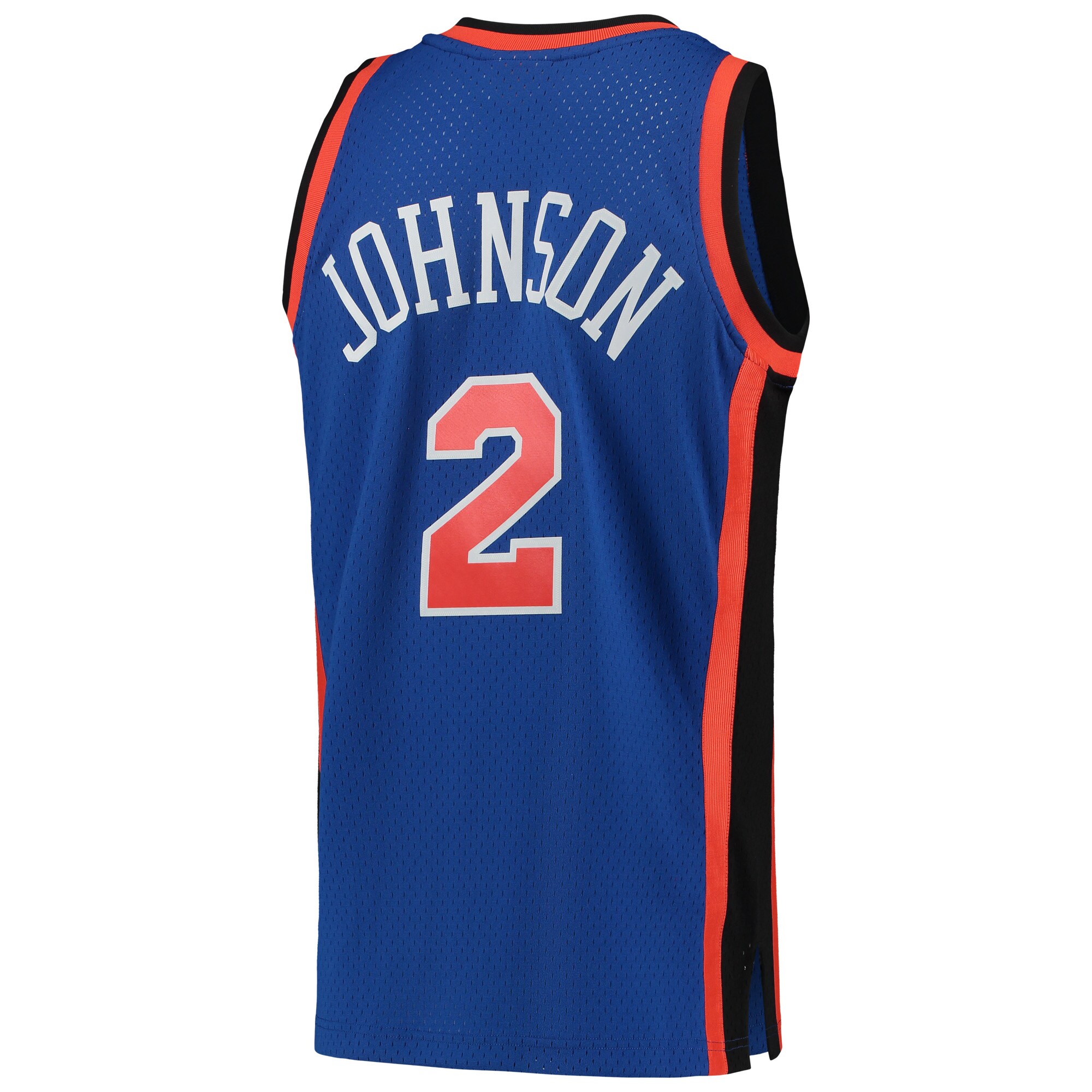 Larry Johnson New York Knicks Mitchell & Ness Hardwood Classics Swingman Jersey - Blue